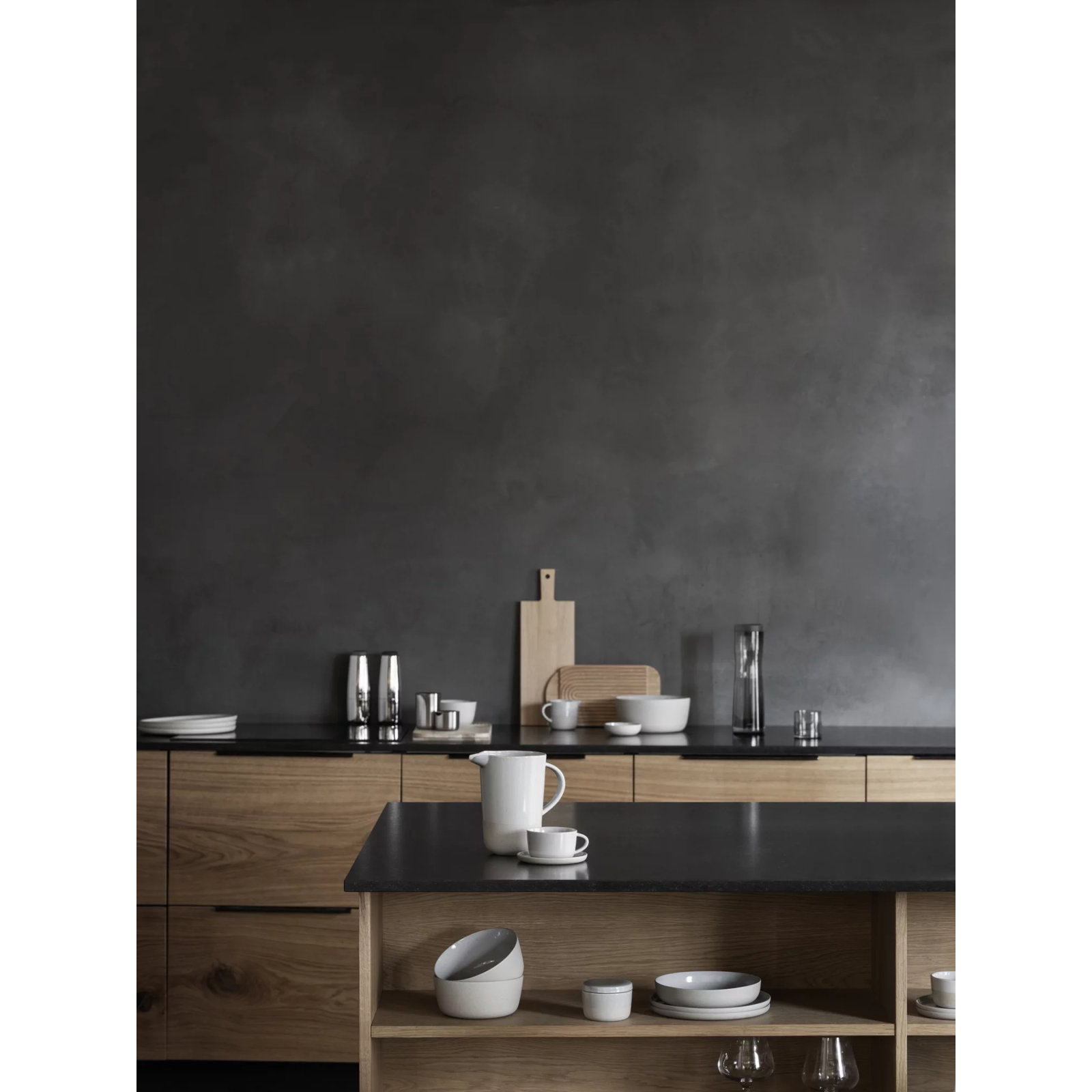 BORDA Oak Wood Cutting Board, 0.63" H x 6" W x 18" L