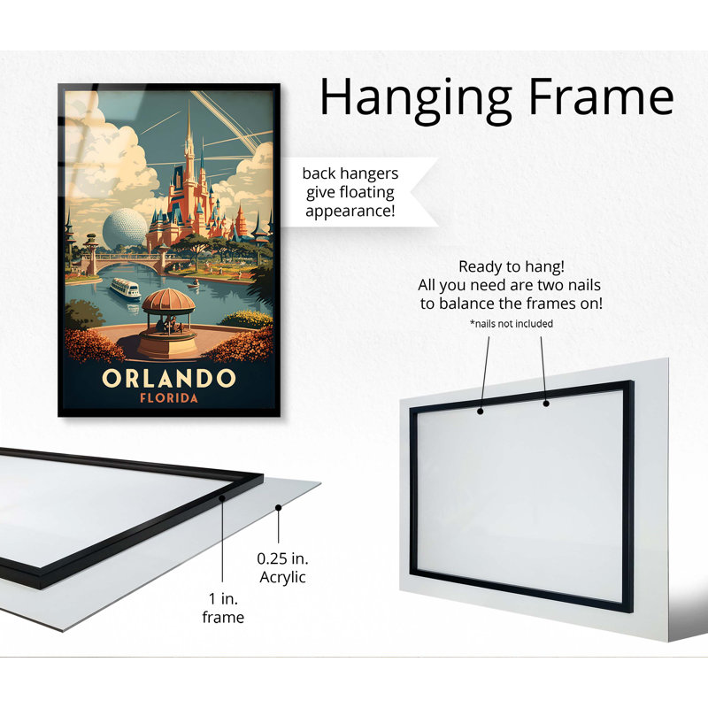 Analyse " Disney World, Orlando ", 36" H x 24" W x 1" D