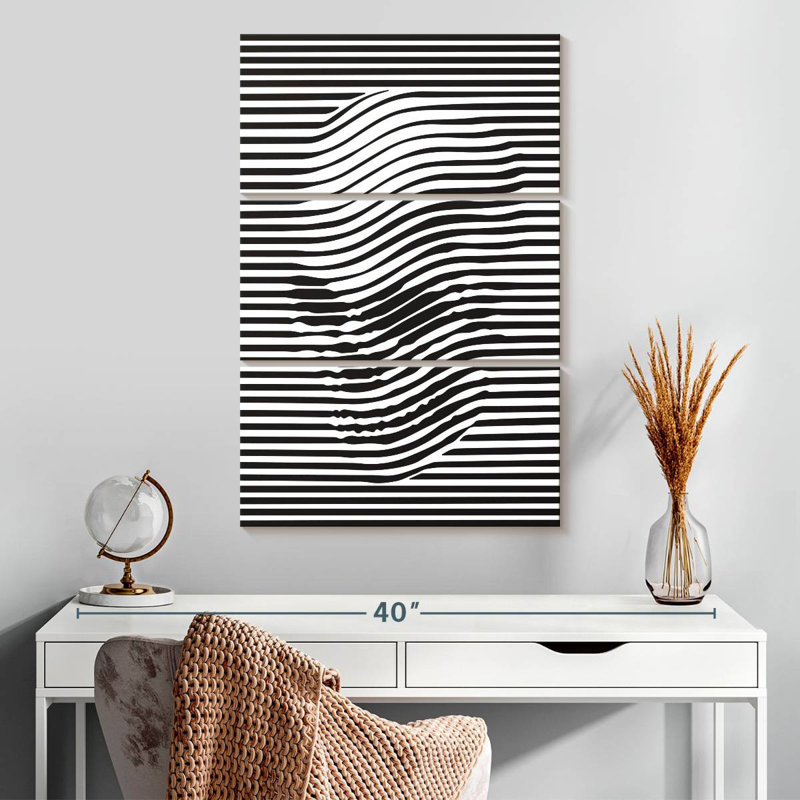 Crâne Kerner illusion optique, H 32 po x l 20 po