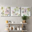 Sweet Petals and Leaves VI - Ensemble de 3 peintures sur toile tendue-1385199808