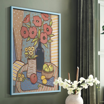 Table Still Life I Framed Print - Solid Wood