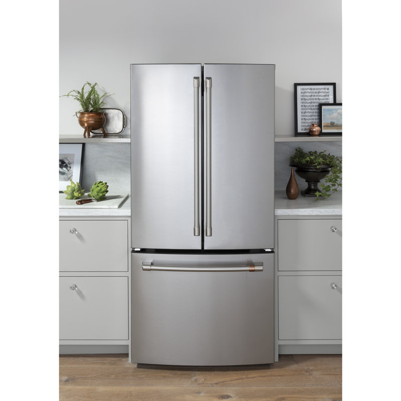 33" Counter Depth French Door 18.6 cu. ft. Smart ENERGY STAR Refrigerator, Stainless Steel/Brushed Stainless