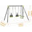 Creationstry Steel Swing Set with 2 Swing(s)