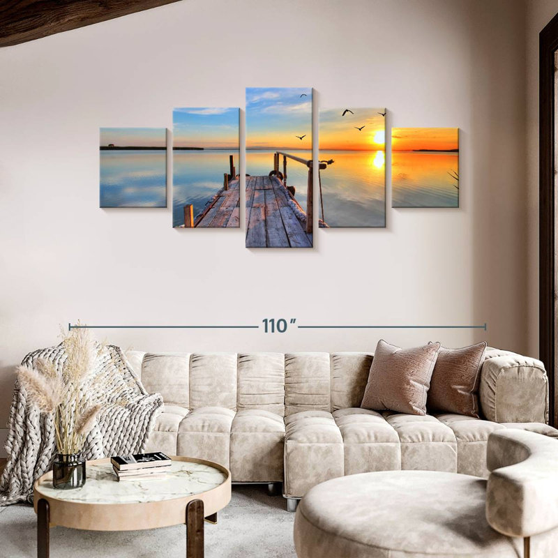 Boardwalk To Sunset, 42" H x 92" W