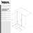 Cyrus 48" W x 72" H Hinged Semi-Frameless Shower Door with Heat Soaking Process and Protective Coate Treatment
