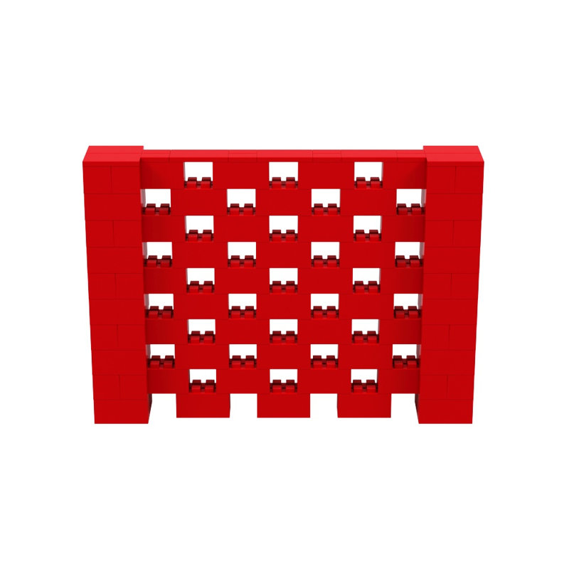 Ensemble mural Everblock, Rouge, H 60 po x l 84 po x P 12 po