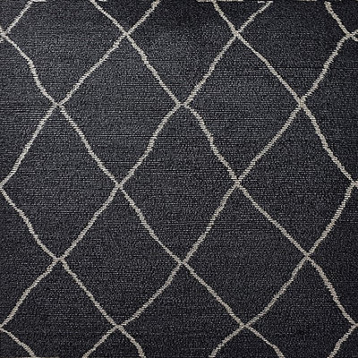 Tapis géométrique beige / noir Botolph