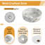 Meuble-lavabo mural 24 po avec lavabo en céramique moderne et tablette ouverte 24 po-130121660