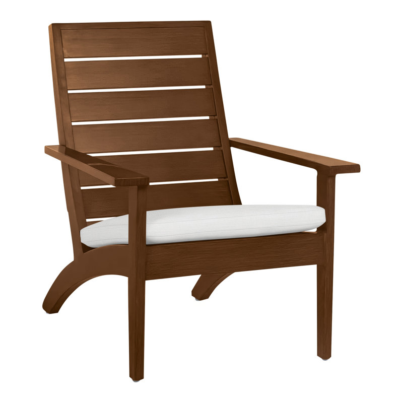 Chaise Adirondack en aluminium Kennebunkport - chêne, Dentelle Rollo, Chêne, Pas de soudure