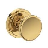Solvang Half Dummy Knob with Stepped Round Rose in Satin Nickel