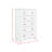 Schauer 5-Drawer Chest in White