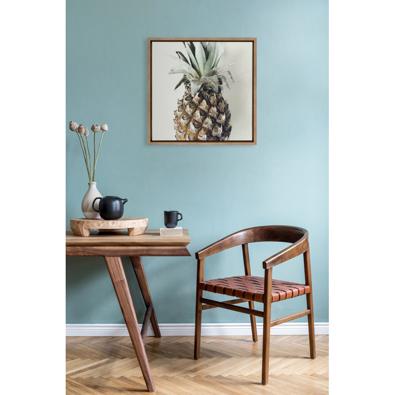 «Solo Pineapple» par Emiko et Mark Franzen, reproduction d'art sur toile encadrée, H 22 po x l 22 po