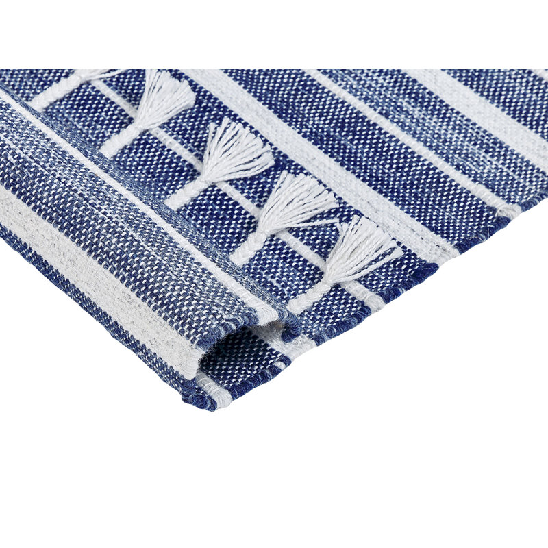 Houser Striped Hand Woven Area Rug, Rectangle 140cm x 200cm