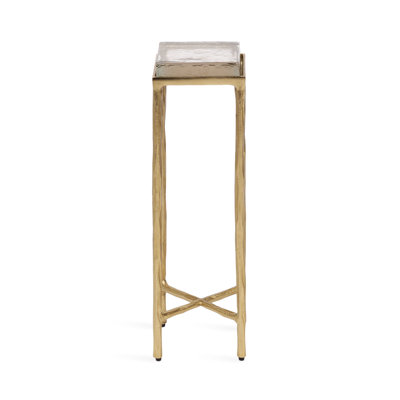 Julielle Square Glass Drink Table