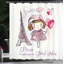 Ensemble de rideau de douche et crochets paris-44324643