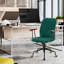 Chaise de travail en velours Limburg-544024759