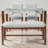4 - Piece Dining Set, 2 Upholstered Chairs and 1 Bench, Rubber Wood Legs,Space-Saving, Dining Room
