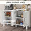 Armoire-bar multifonctionnelle avec 4 portes de grange et 2 tablettes réglables Zeinab-1508931598
