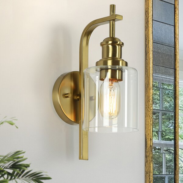 Everly Quinn Marielis Iron Wall Sconce | Wayfair