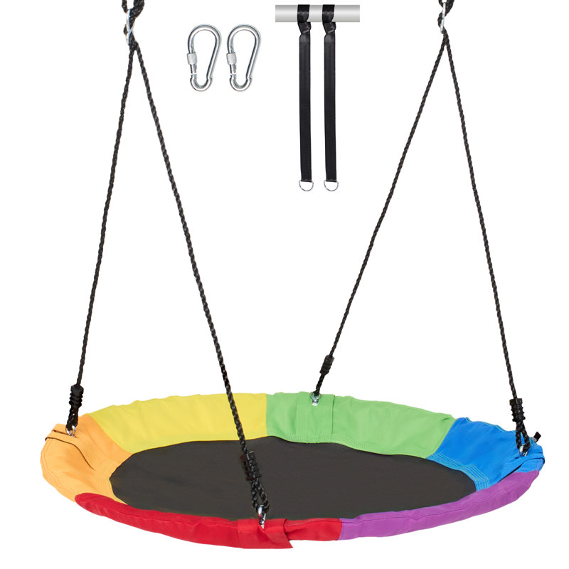 750 Person Porch Swing, Red/Green/Blue