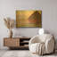 «Grainstack Sunset» par Claude Monet, art mural en métal doré, 16 po x 12 po-696770279