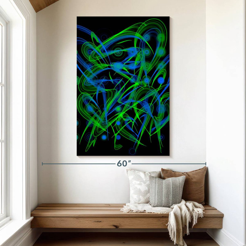 Avery Neon Peacocks, 51" H x 34" W