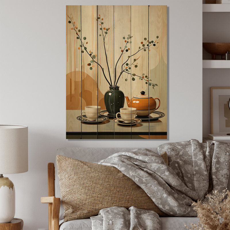 " Coffee Tea Cafe Points I ", 32" H x 24" W x 0.78" D