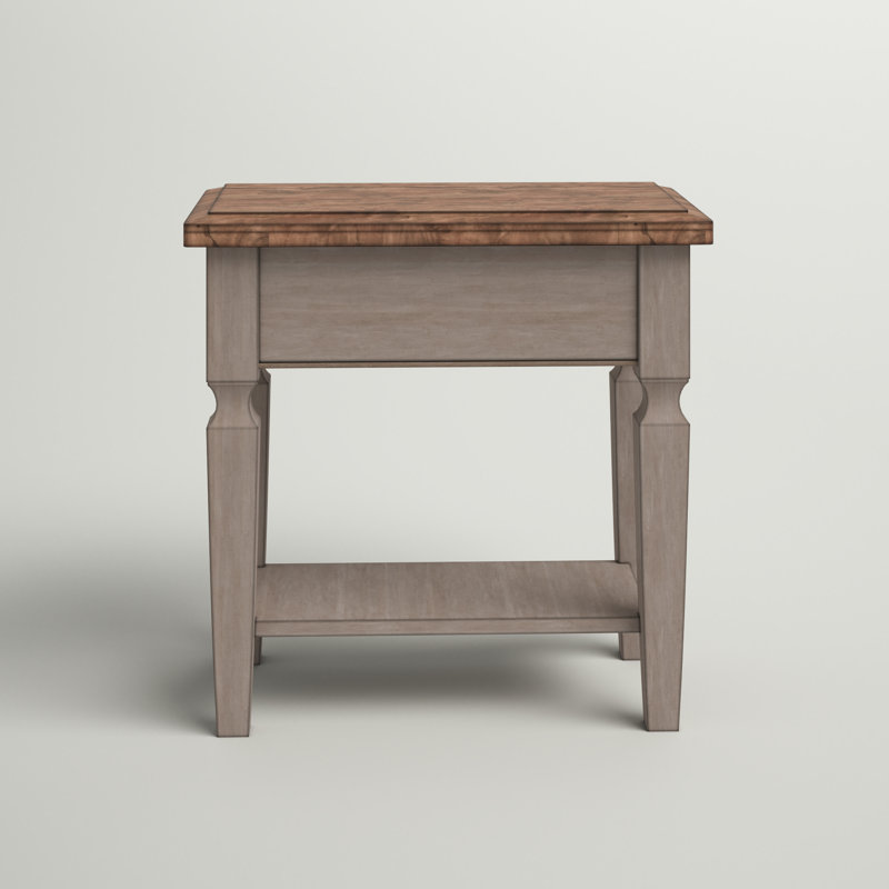Bonas Solid Wood End Table