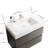 30" Bathroom Vanity In Gray - Modern Wall Mounted, Silent Drawer Glides, Expansive Storage Vanity: Modern, And Roomy-712672940-712672942