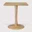 Torsion Square Solid Oak Dining Table-45214068
