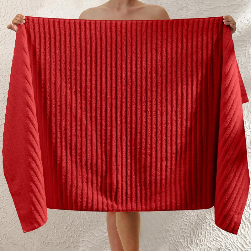 Elegant Comfort 100% Turkish Cotton Viscose Jumbo Bath Towel - Hotel Spa Quality Extra Large 35 X 70 Inch Bath Towel Ultra Soft