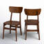 Chaise d'appoint en noyer Weitzman
