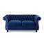 Style en velours bleu marine pour la décoration intérieure Bouton profond Une option de sièges confortables