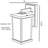 Artisan Square Outdoor Wall Lantern with Clear Acrylic Lens-68028546-68028544