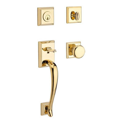 Napa Handleset with Single Cylinder Deadbolt and Door Knob and Rosette