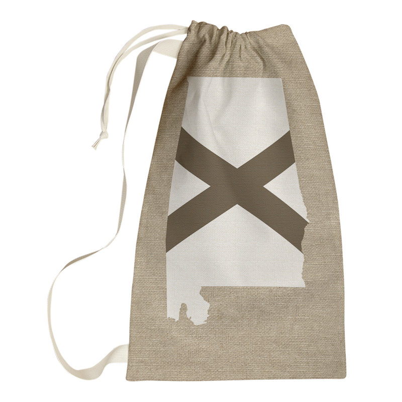 Sac à linge united states flag, Beige brun blanc, Grand H 76 po x l 29 po x P 1,5 po, Hawaii