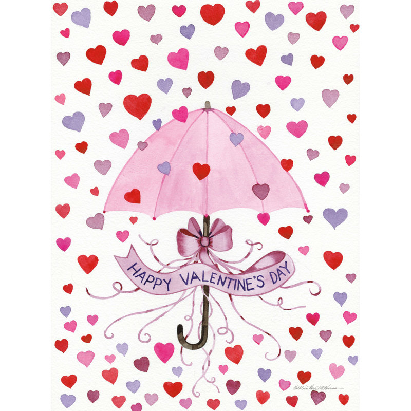 «Valentine Hearts» par Kathleen Parr McKenna - impression sur toile tendue, H 16 po x l 12 po
