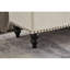 Banc repose-pieds 59 po avec rangement en tissu beige