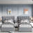 Platform Bed Upholstered Platform Bed Included Two Twin Size Beds, Hydraulic Storage Systems And Vertical Stripe Headboard-107402885