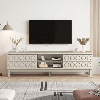 TV Stand for TVs up to 75", Media Console with 4 Drawers