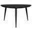 Table basse triangulaire noire en bois massif