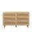 51.18"6-Drawers Rattan Storage Cabinet Rattan Drawer With White Drawer Slides,For Bedroom,Living Room,Natural-1000111297