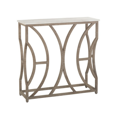 Helen 36'' Marble Top Console Table