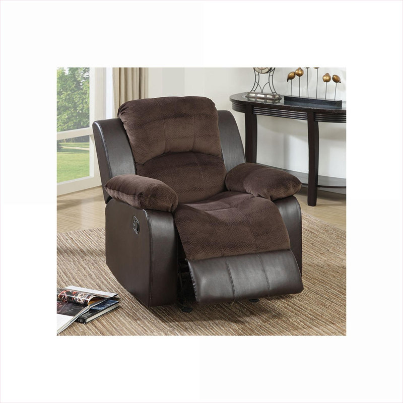 Chaise berçante en suède Spraggins