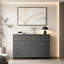 Commode 50 po à 8 tiroirs, commode avec coulisses lisses et ensemble anti-basculement pour chambre à coucher 50 po-1313332814