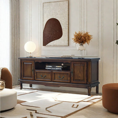 American solid wood style TV stand