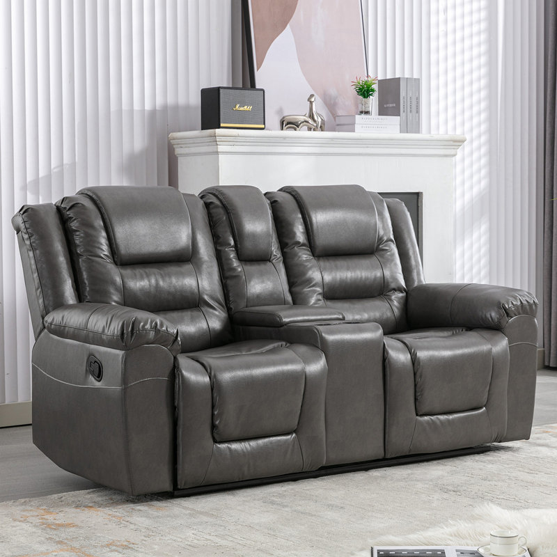 Fauteuil de cinéma inclinable 2 places, Gris