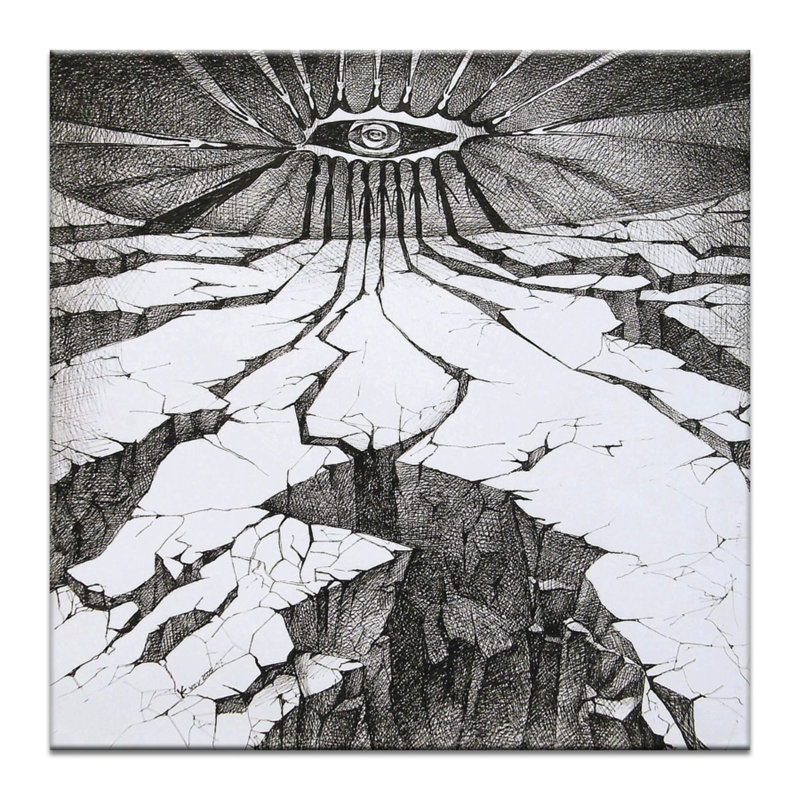 Red 1 Piece Painting on Canvas, 152cm H x 102cm W, Black Floater Frame