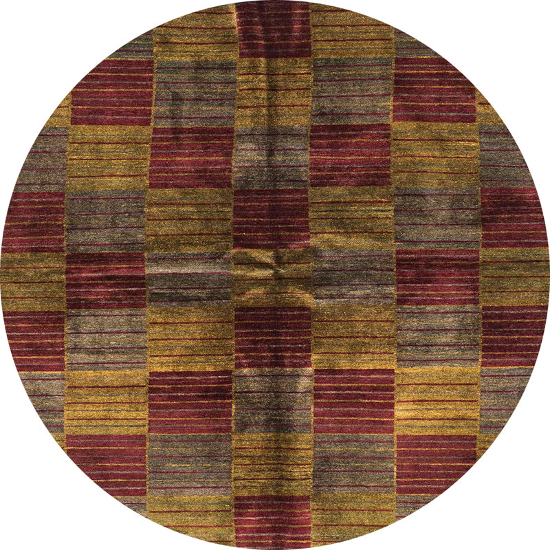 Abstract Indoor Rug, Round 4'