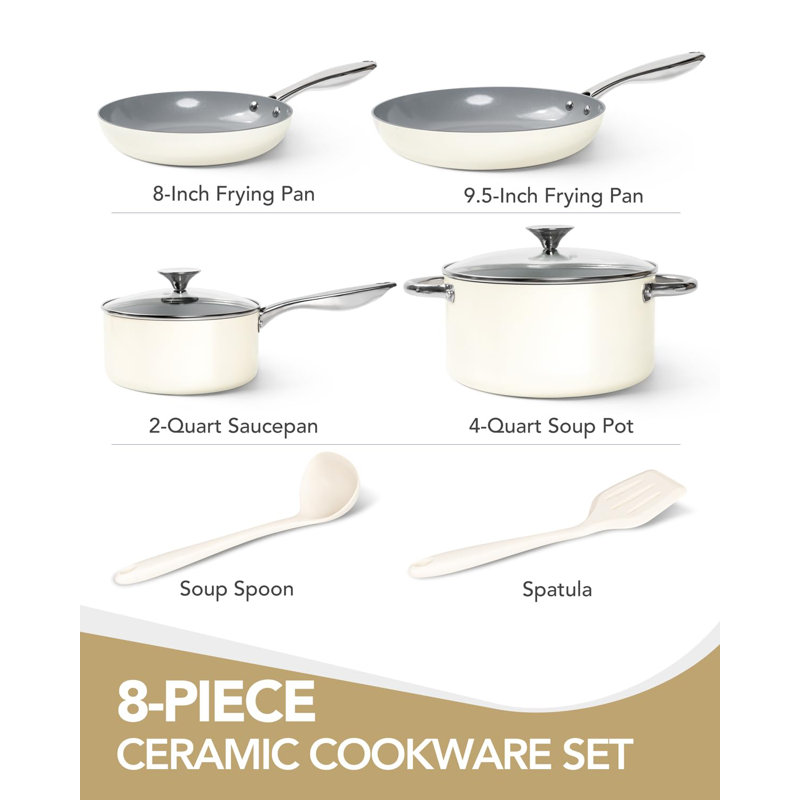 8 - Piece Aluminum Cookware Set